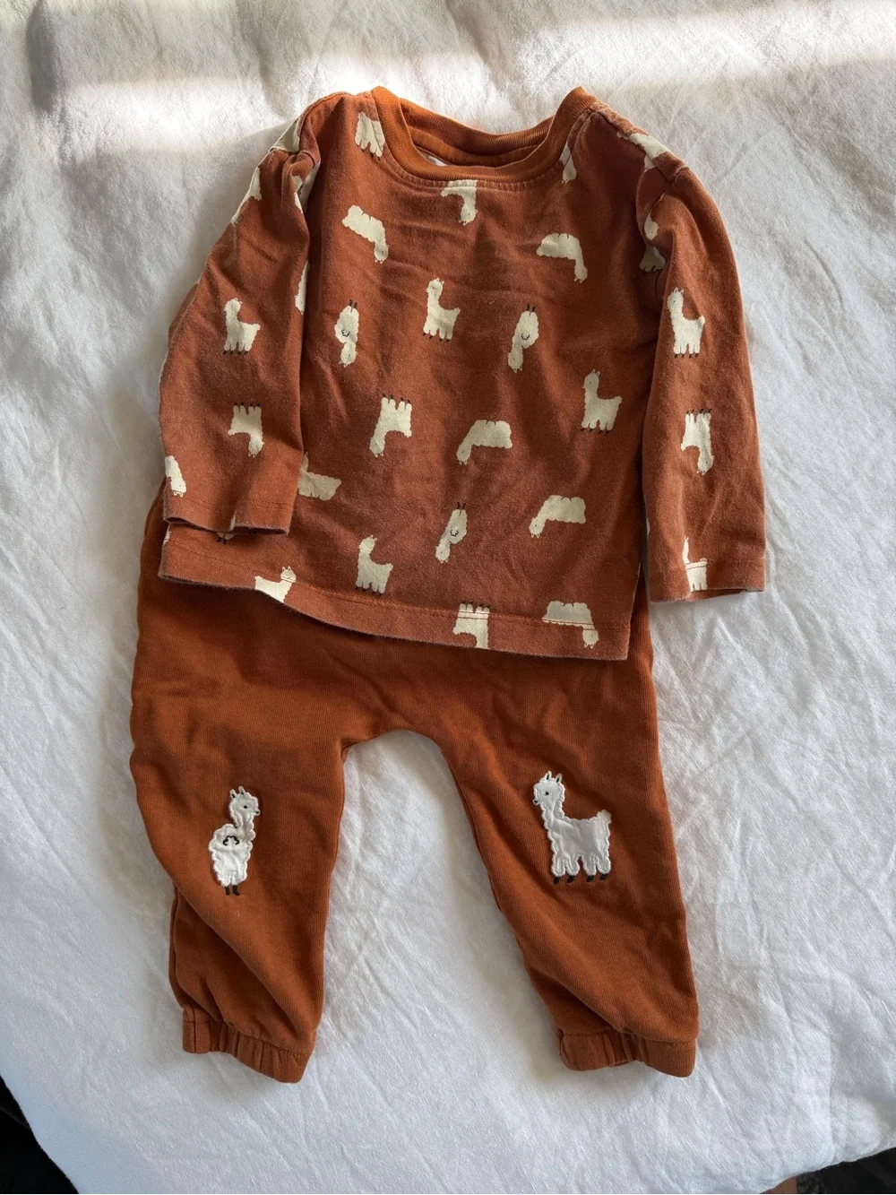 Hanna Andersson rust orange pull-on kids bottoms